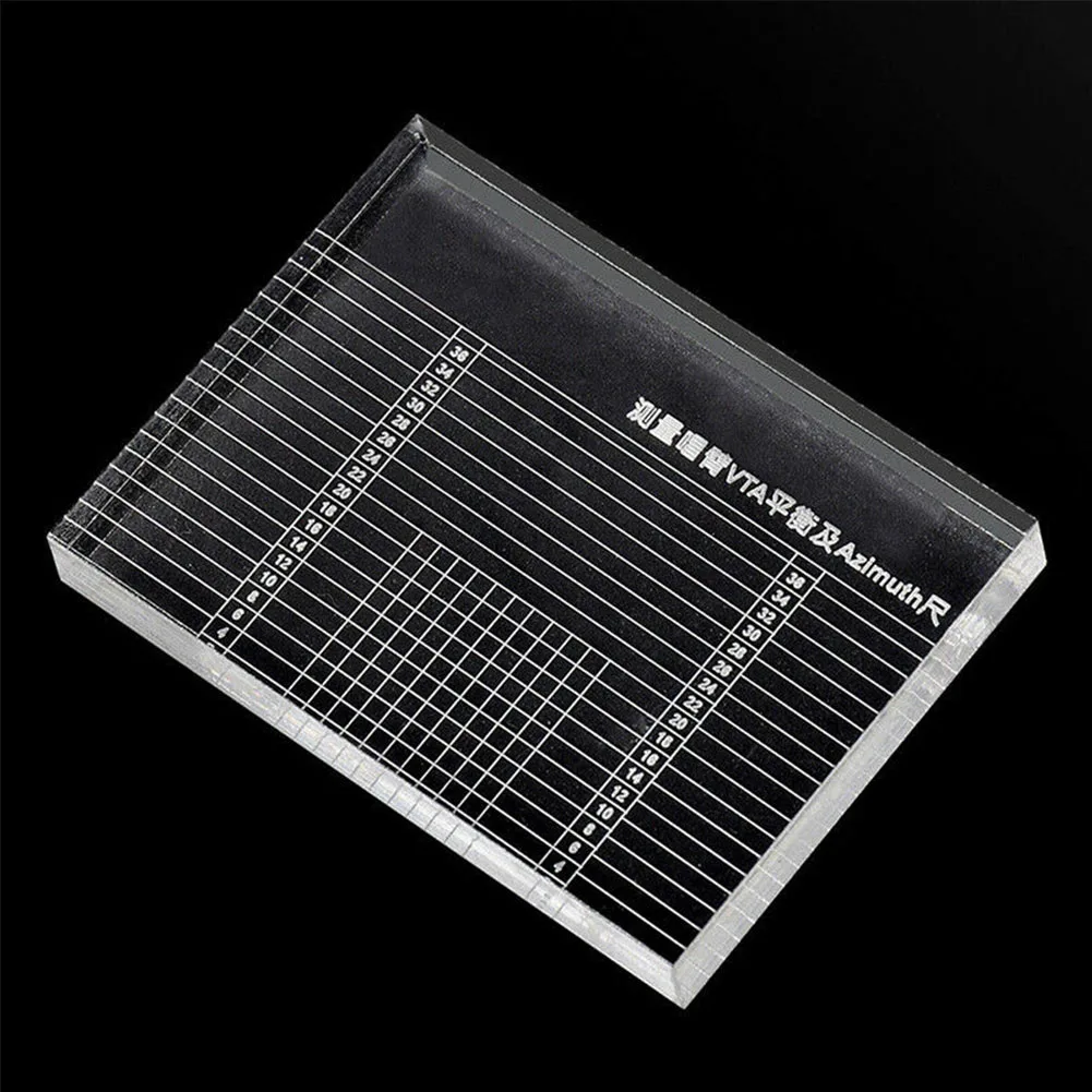 Turntable VTA Azimuth Ruler Phono Tonearm Accessories Vinyl Player Balance Parts Acrylic Lp Measuring Clear | Электроника