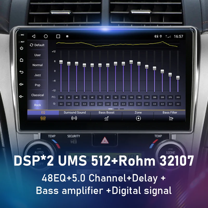 Srnubi 2 Din Android 10 WIFI Bluetooth автомобильное радио для Toyota Camry 2012 - 2017 мультимедийный