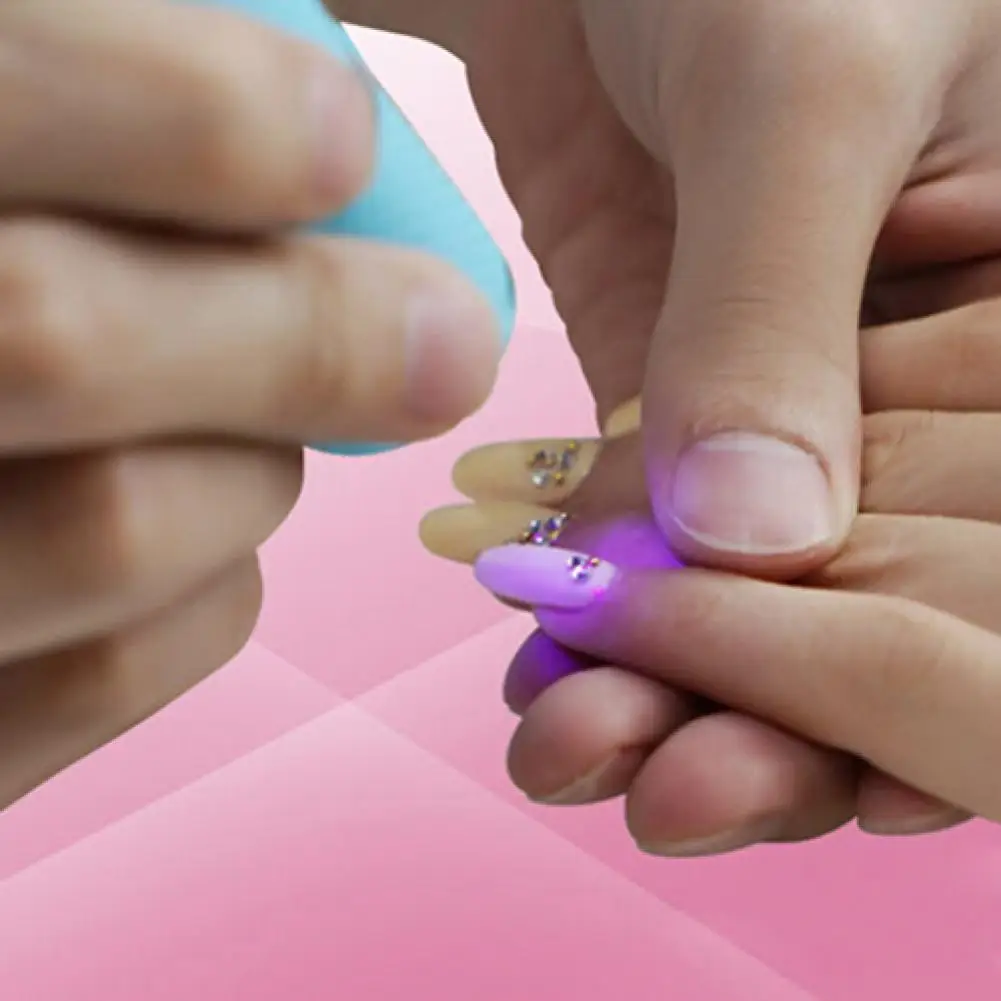Портативная миниатюрная Сушилка для ногтей с 9 светодиодами фонарь
