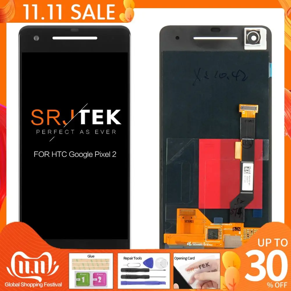ЖК дисплей для HTC Google Pixel 2 XL сенсорный экран Pixel/XL Nexus S1/M1 дигитайзер Сенсорное