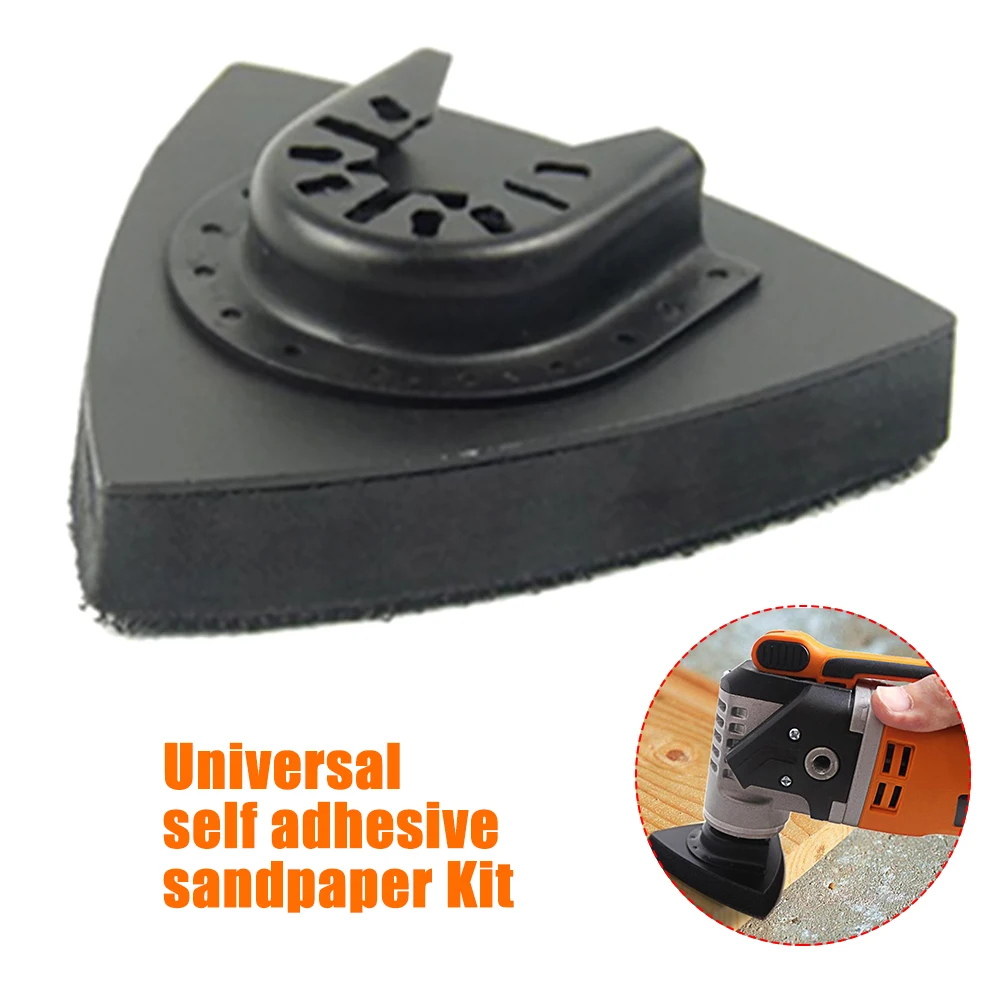 

51pcs Triangular ABS Durable Polishing Sand Disc Kit Oscillating Multitools Power Tool Triangle Sandpaper Multifunctional Home