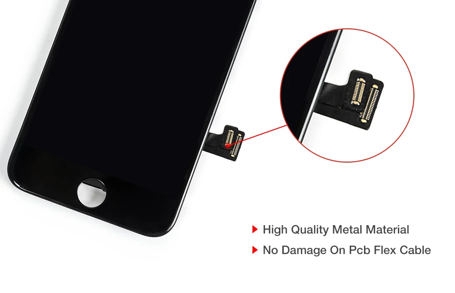 Полный ЖК-экран для iPhone 7 8 Plus, OEM дисплей, полная сборка, дигитайзер, замена с 3D сенсорным экраном, протестирован без битых пикселей