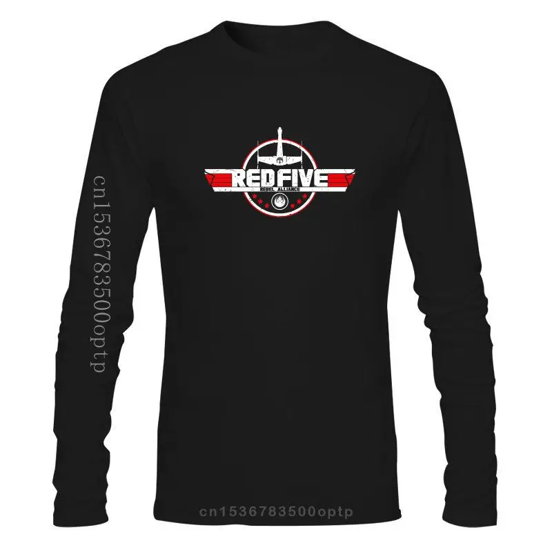 

New Red Five Alliance T-Shirt - Luke Star Skywalker Wars X-Wing Logo T Shirtmen 2021 2021 Short Sleeve Hipster Male Tee shirt