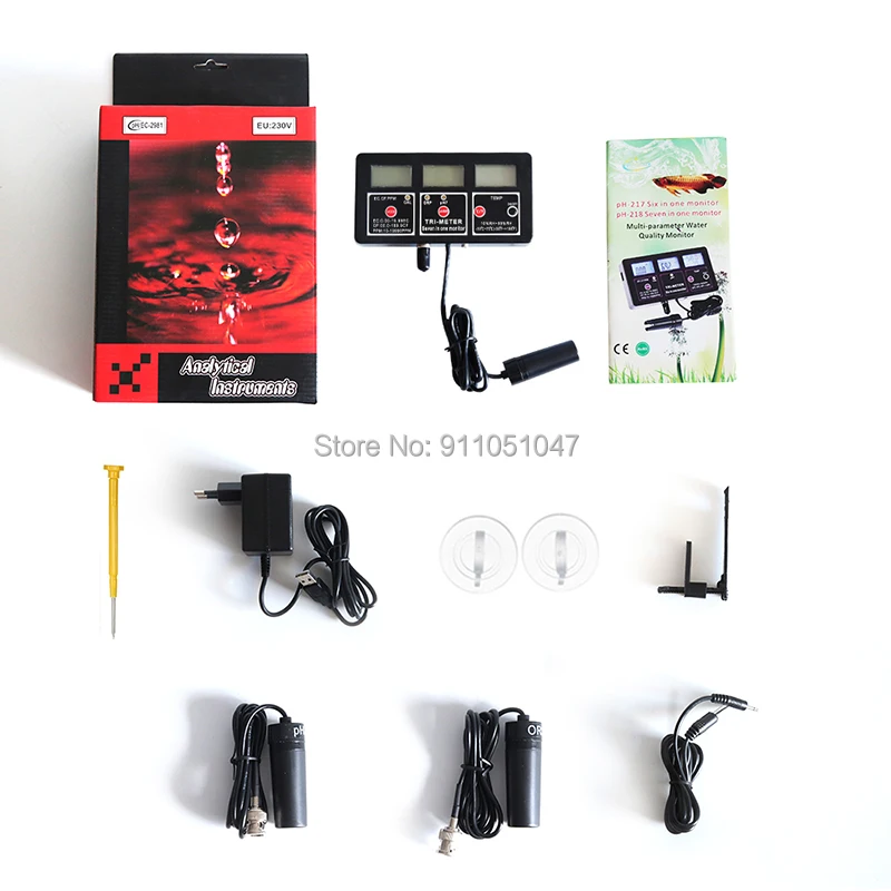 Цифровой измеритель температуры и влажности воды 7 в 1 многопараметрический