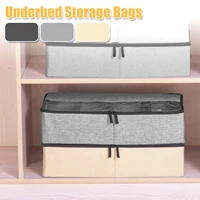under bed shoe storage organizer foldable underbed storage solution adjustable divider shoe container for clothes blankets shoes