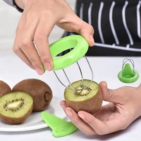 stainless steel kiwi cutter creative peeler slicer detachable salad cooking tools fruit peeling separator kitchen gadgets