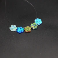 1pcs opal pendant natural opal carved pendant flower shaped for jewelry making diy necklace bracelet earrings accessory