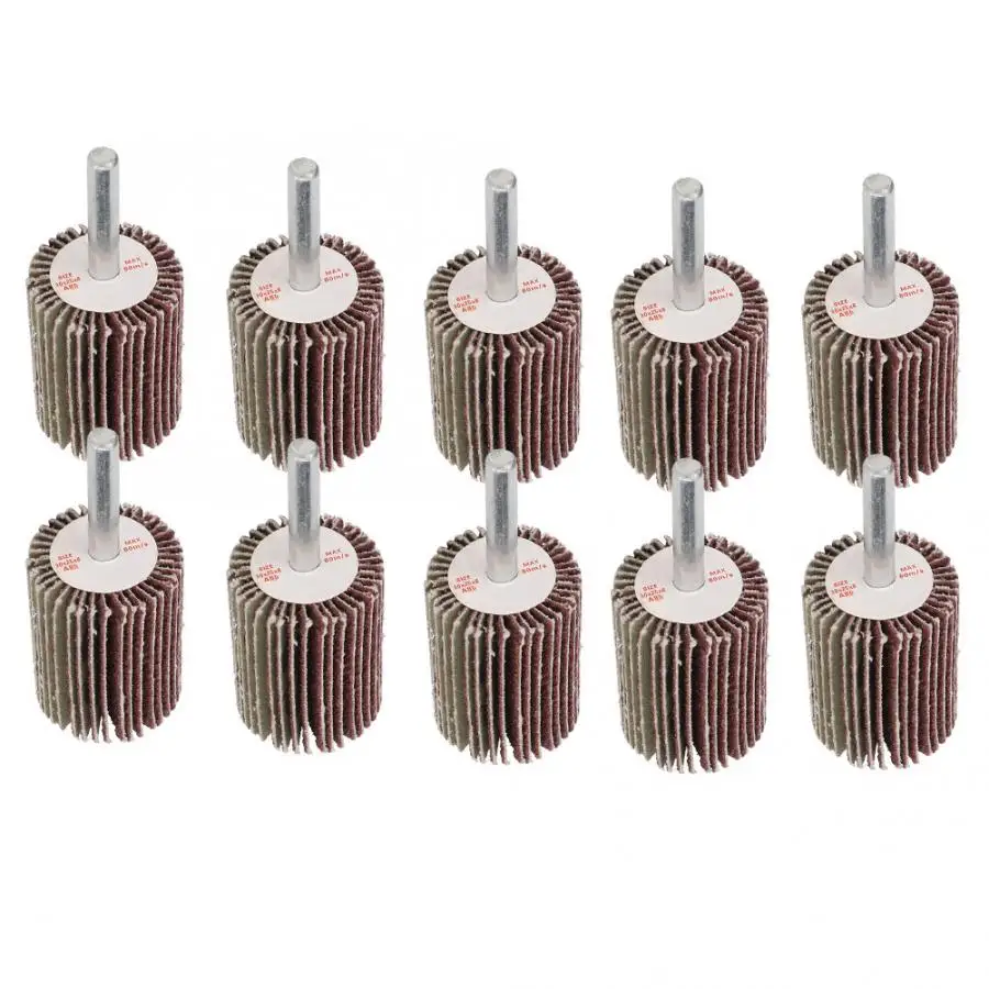 10 шт. шлифовальный круг шлифовальная наждачная бумага лоскут колеса диск с 6 мм