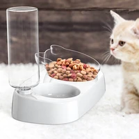 double pet bowls dog cat puppy bowls food water feeder stainless steel pet drinking dish feeding supplies small dog accessories