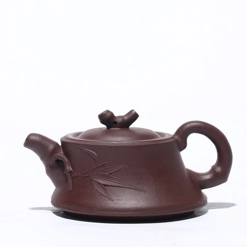

Pure Manual Infusion Of Tea Kettle Famous Wang Zhao Make Raw Ore Purple Ink For Imprinting Of Seals Dark-red Enameled Pottery