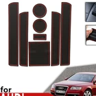 Противоскользящий резиновый коврик для подстаканника, дверной паз для Audi A6 C6 4F RS6 S6 S line RS 6 2005  2011, аксессуары, коврик для телефона 2006 2007