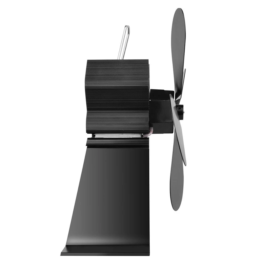 Черная плита вентилятор 4 лопасти для камина тепловой мощности komin деревянная