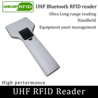 handheld uhf rfid reader ultra long reading distance portable encoder bluetooth connect mobile phone tag scanner writer copier