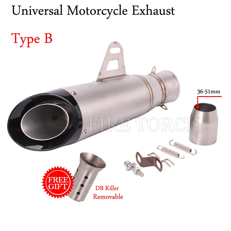 Универсальная мотоциклетная выхлопная труба модифицированный Соединительный