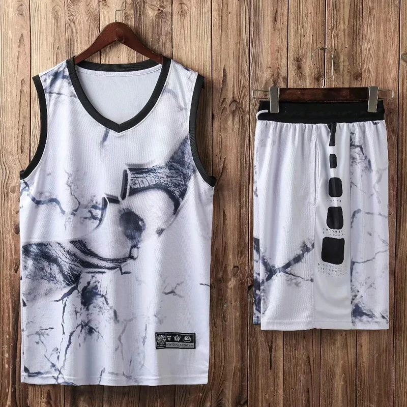 Мужские баскетбольные Джерси Униформа спортивный комплект женская одежда