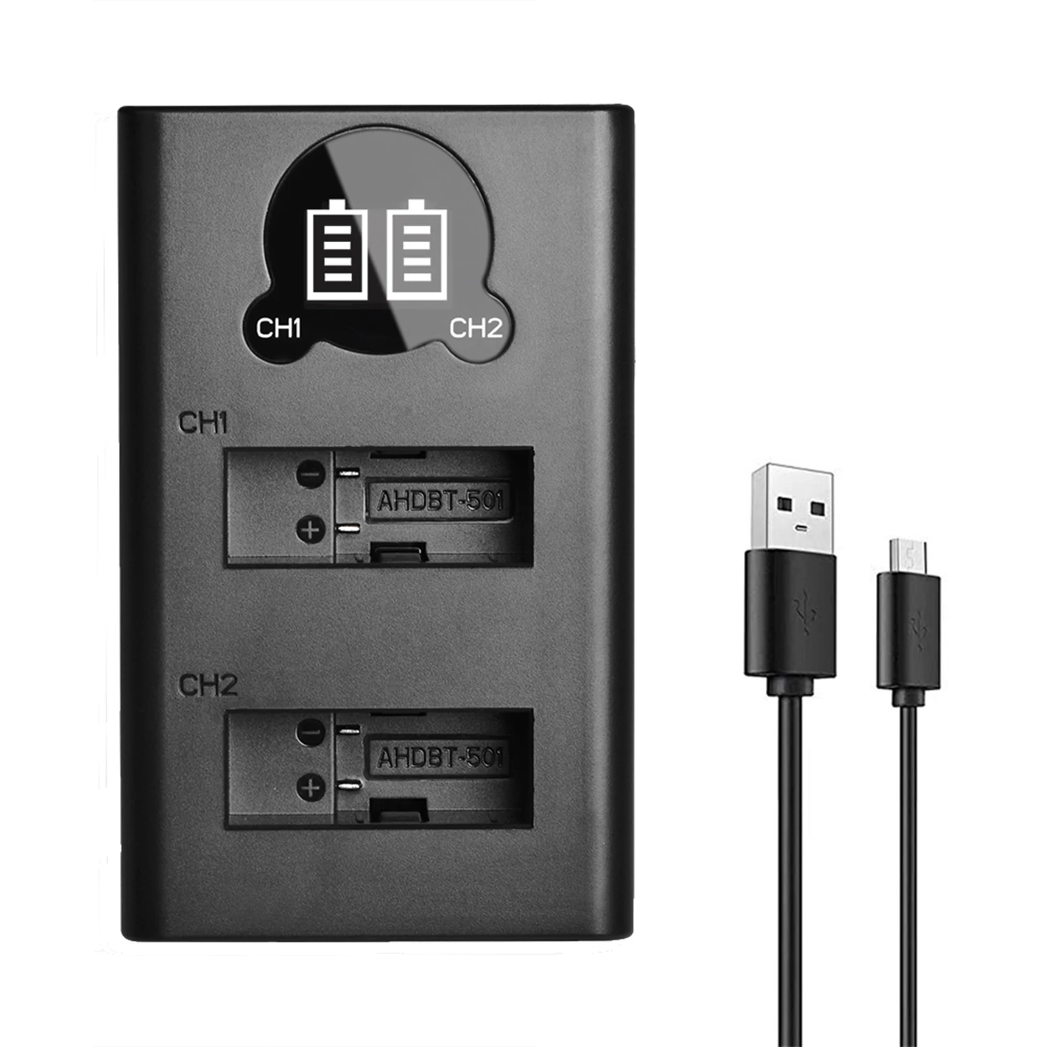 Аккумулятор Batmax 3 комплекта двойное зарядное устройство с ЖК-дисплеем порт Type C