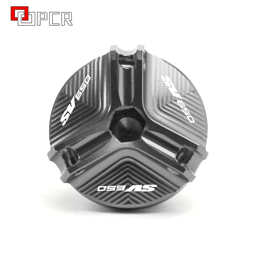 Высокое качество с логотипом мотоцикла CNC масляный наполнитель Крышка для Suzuki SV650