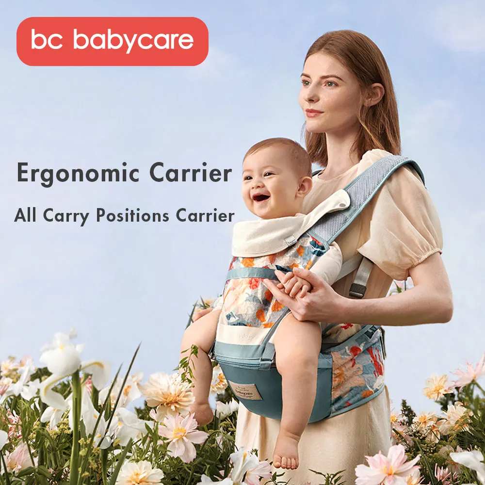 

BC Babycare 3in1 Front/Back Carry Ergonomic Baby Carrier Waist Stool Breathable Outdoor Soft Kangaroo Infant Hipseat Wrap Sling
