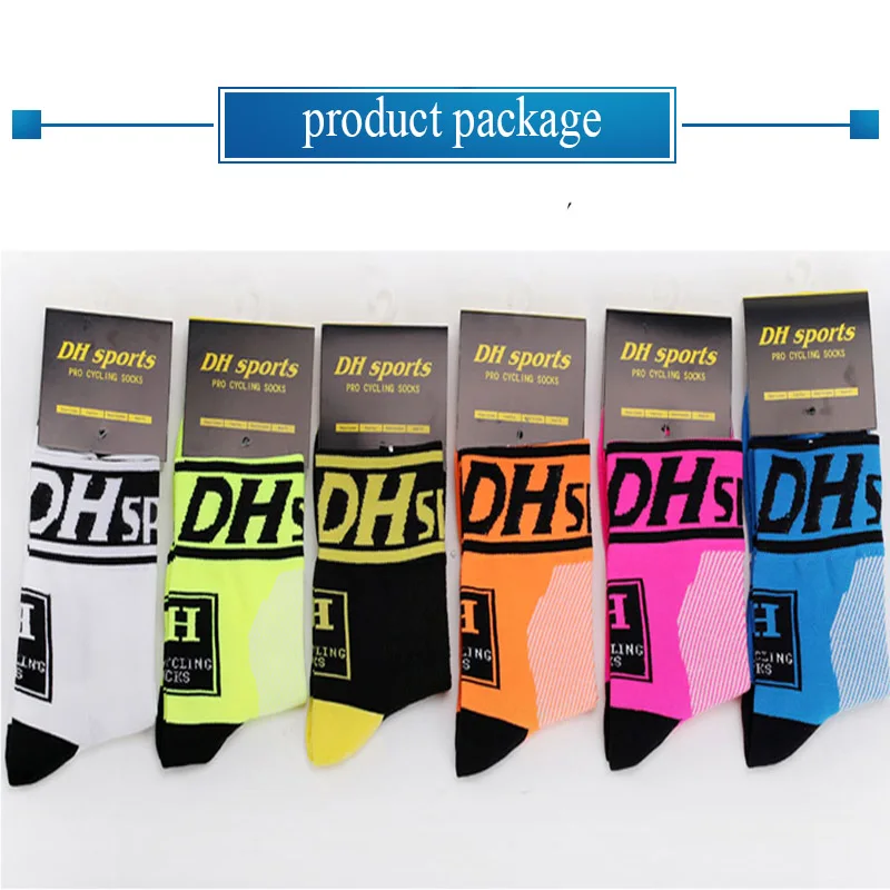 Носки велосипедные компрессионные для мужчин и женщин Нескользящие дышащие бега