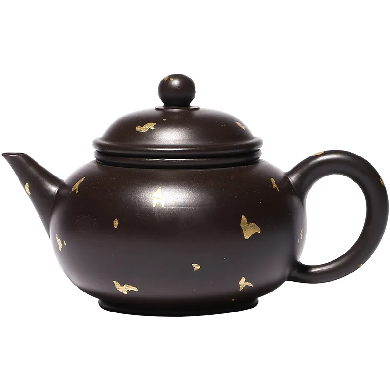 

Yixing purple clay teapot all handmade black clay teapot
