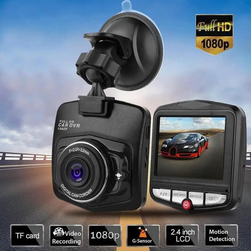 Мини Dash Cam Видеорегистраторы для автомобилей Камера видео Регистраторы Full HD 1080P