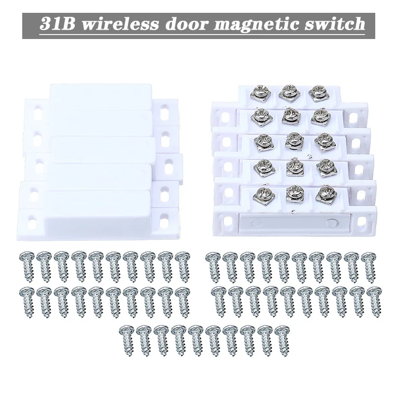 

Mayitr 5 set Magnetic Door Contact Reed Switch Combined Door Contact Sensor Security Switch New