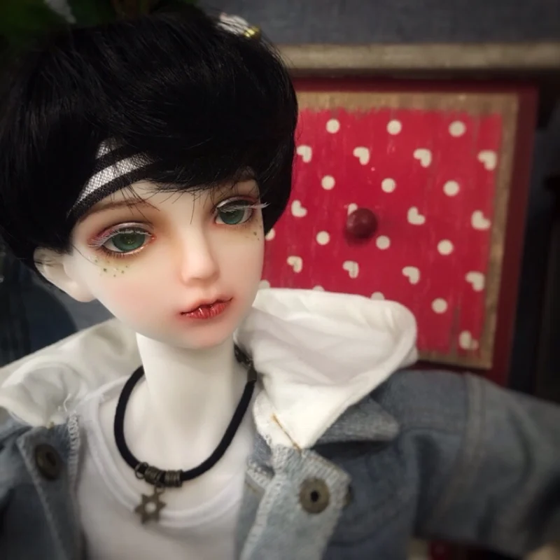 

D01-P581 children toy 1/3 uncle Doll Accessories BJD/SD Photo props retro style Leather rope necklace 1pcs