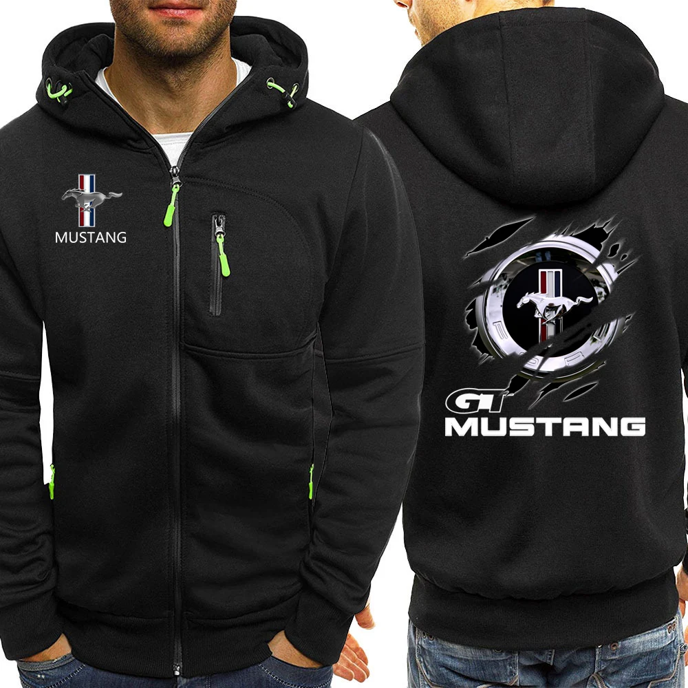 

Мужская повседневная толстовка с капюшоном, темно-синяя куртка на молнии, с градиентным переходом цветов, в стиле панк, 2022