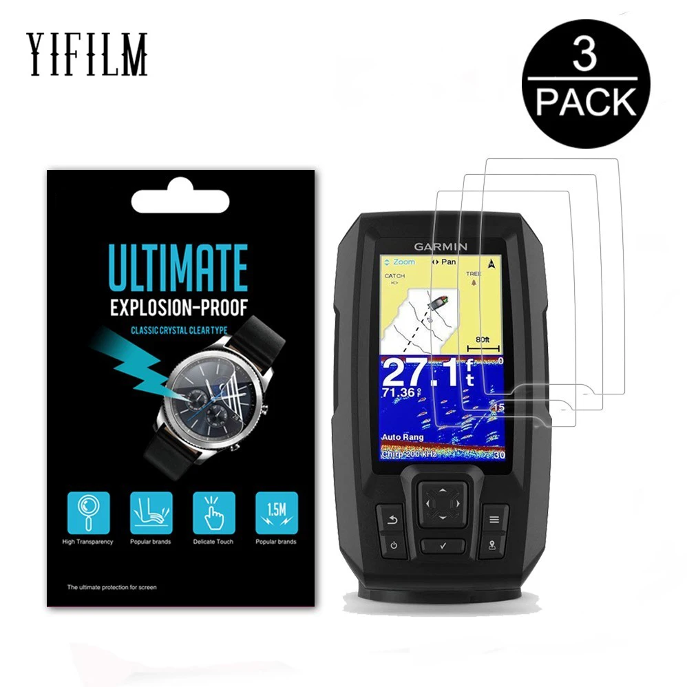 3 упаковки для Garmin Striker 4 4cv 4dv Plus 4CV ЖК-пленка Nano Взрывозащищенная Защита экрана Fish
