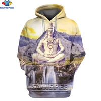 sonspee hindu lord religious shiva cosplay sculpture hoodie 3d printing mens and womens sweatshirt fall harajuku pullover tops