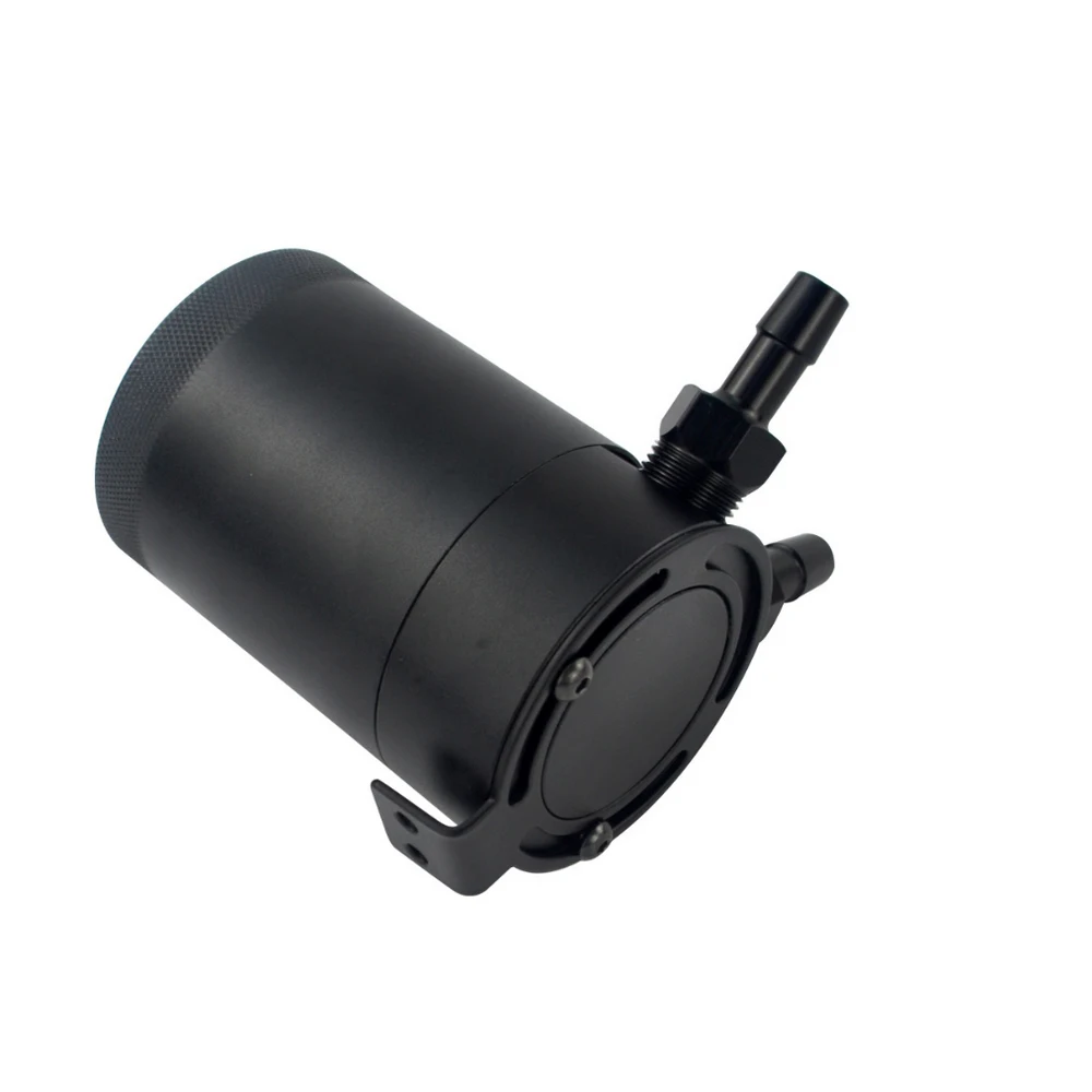 

Universal Oil Catch Can Compact Baffled 2-Port Aluminum Reservoir Oil Catch Tank Fuel Tank Parts Two Hole Breathable Kettle