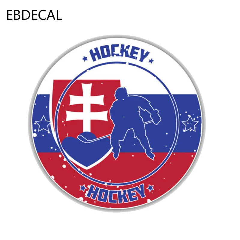 Ebdeckle мультяшный Футбольный флаг хоккейный спорт для Авто/бампера/окна/стены