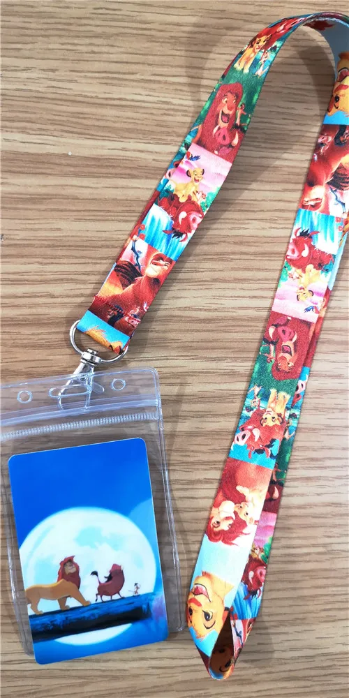 1 шт. мультяшный Король Лев Симба ПВХ Именной держатель для карт