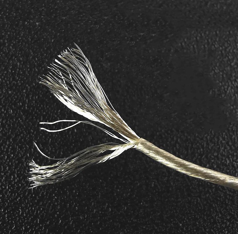 Посеребренный провод 30 ядер/132 ядра Внешний диаметр: 1,1 мм 10 метров