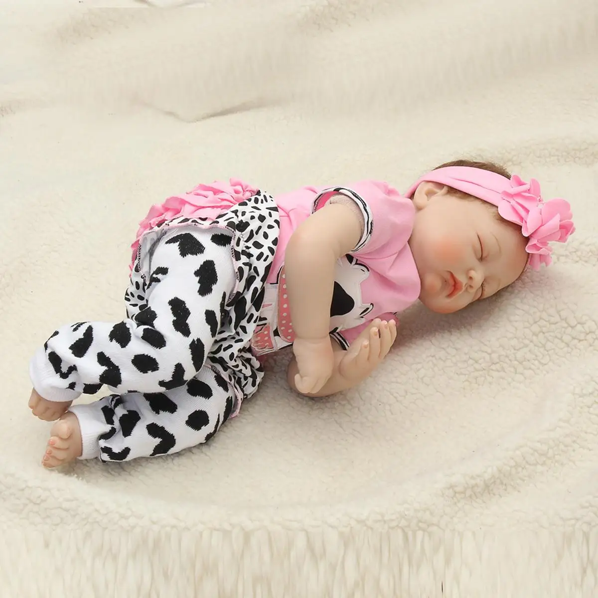 

2 Types Reborn Baby Doll 22 Inches Lifelike Newborn Baby Silicone Vinyl Doll Reborn Toddle Gift Toy for Children