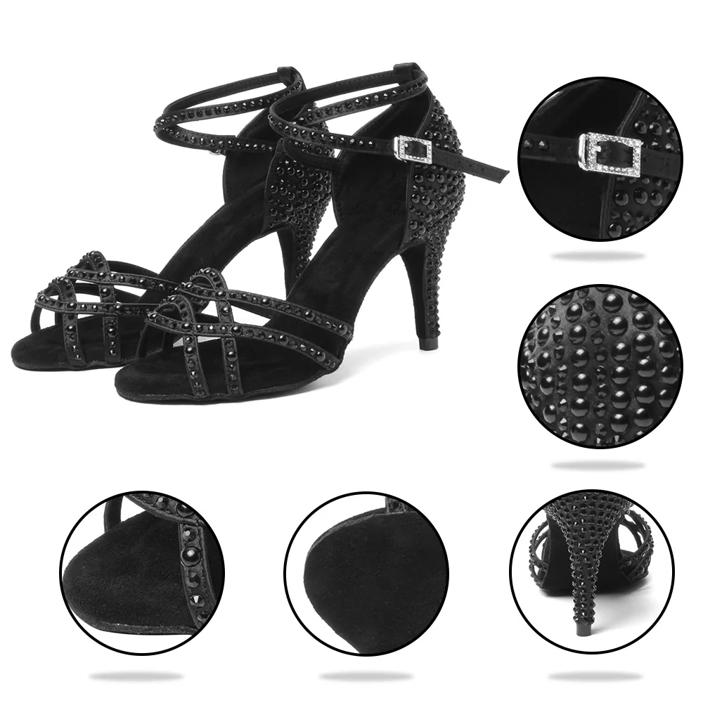 HROYL/Женская обувь для латинских танцев Элегантная профессиональная танцевальная