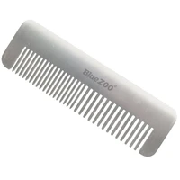 blue zoo mens oil head big back hairdressing comb beard stainless steel care comb steel comb gift for father