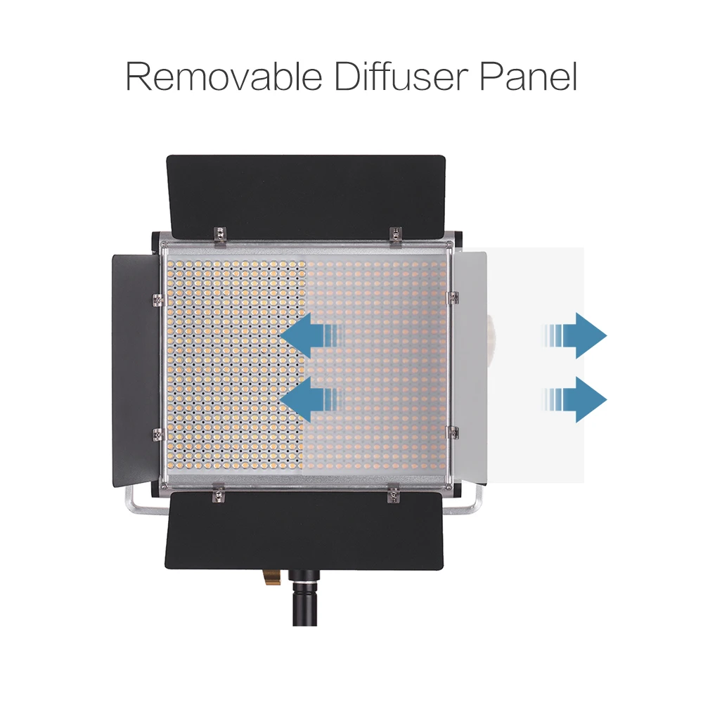 Andoer профессиональный светодиодный видео светильник с регулируемой яркостью 660