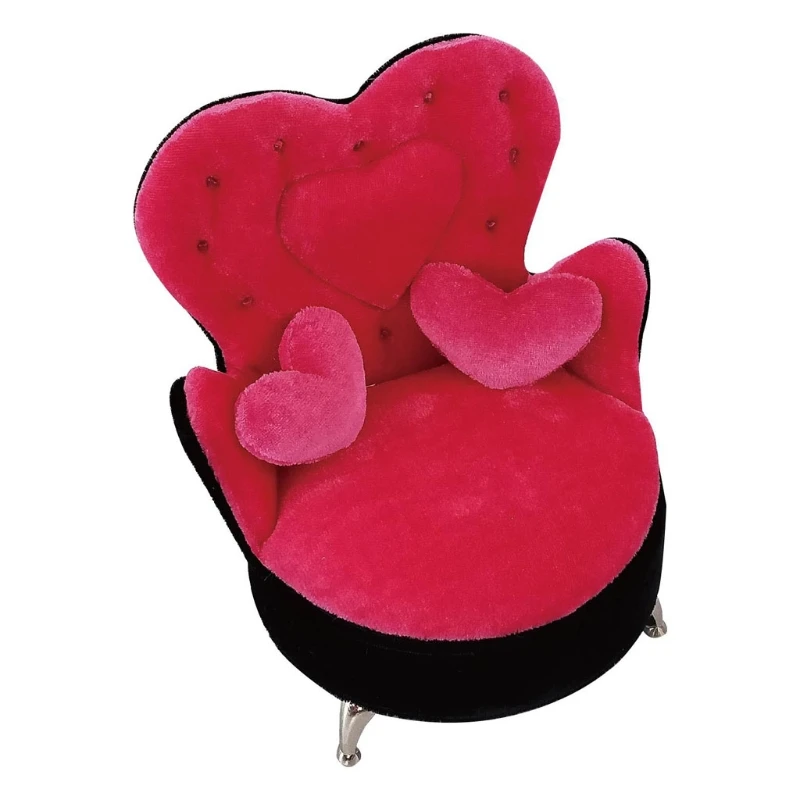 

LXAE Dollhouse Fancy Couch Sofa Jewelry Storage Organizer Box Can Open Armchair Sofa