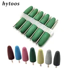 HYTOOS 10 шт. Силиконовое сверло для ногтей роторная Полировка Инструмент для маникюра педикюра Уход за ногтями электрические сверла аксессуары