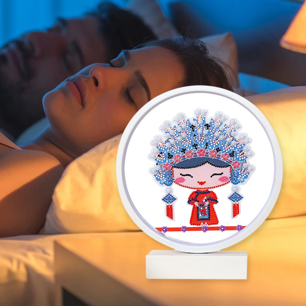 Цвет праздничный умный голосовой Управление настольные лампы DIY Алмазная