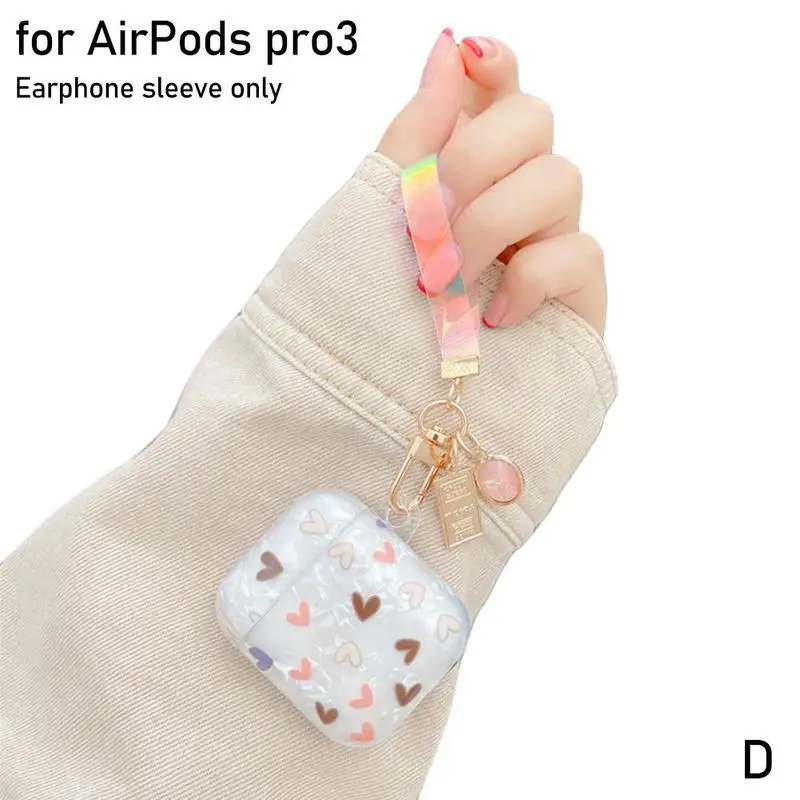 

Case For Airpods Cute Flower Shell Pattern Earphone Charging 2 Case Cases Prot Box Headphones For air For AirPods 1 pods N8O6