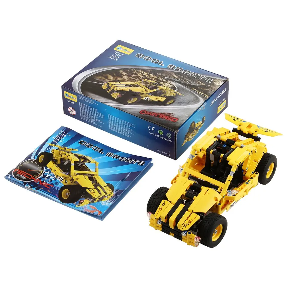 

442 шт., Детский конструктор «спортивный автомобиль»