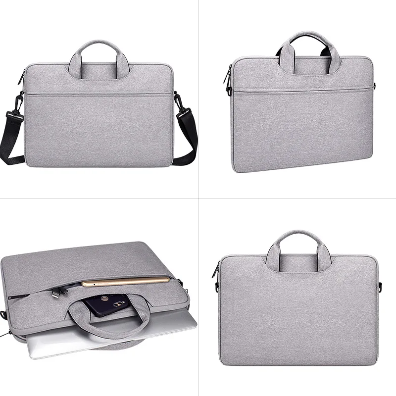 Men Women All-match Briefcase Laptop Bag Office Travel Business Shoulder Tote Waterproof Seismic phones Document Storage Pouch