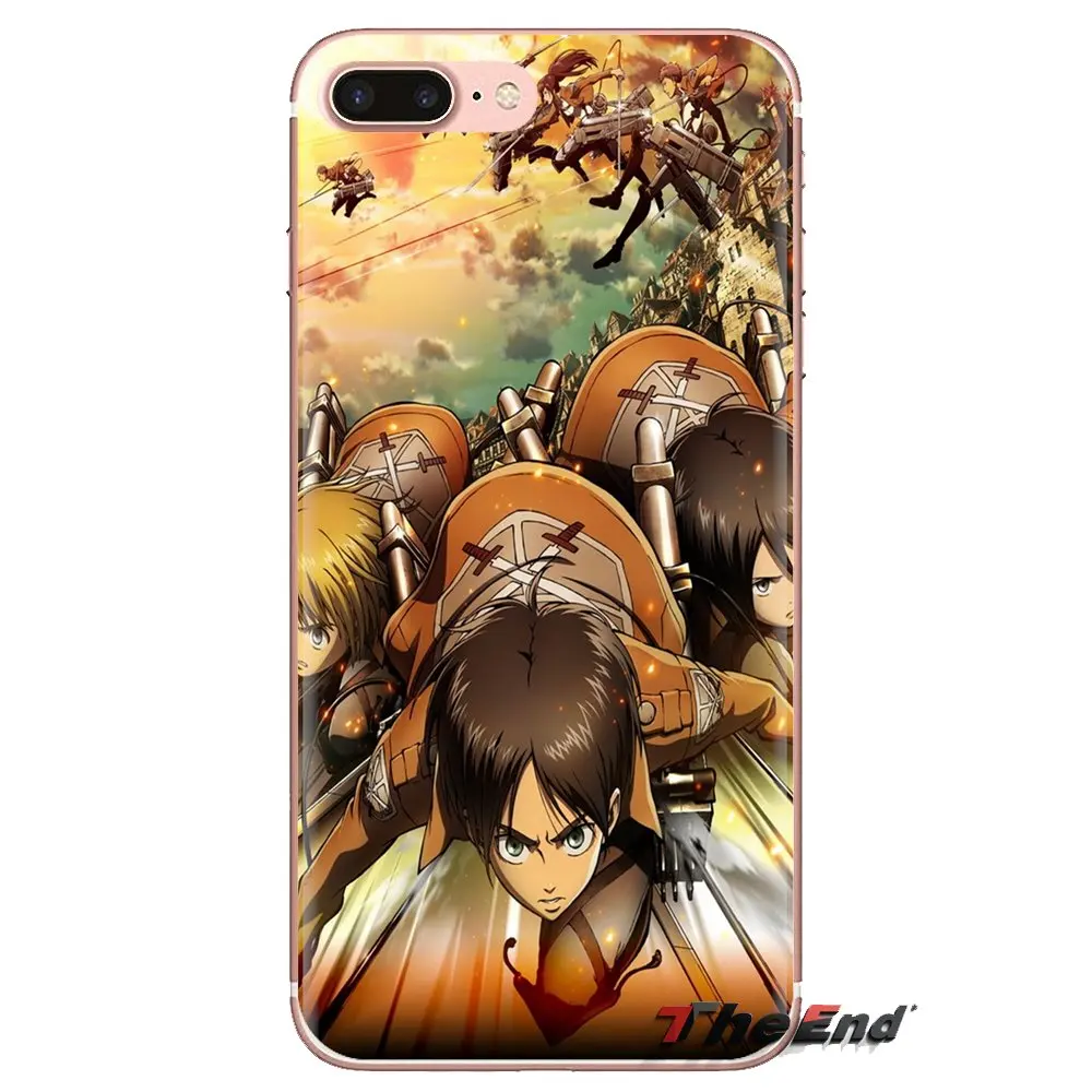 Shingeki no kyojin прозрачный мягкий чехол для iPod Touch Apple iPhone 4 4s 5 5S SE 5C 6 6S 7 8 X XR XS Plus MAX |