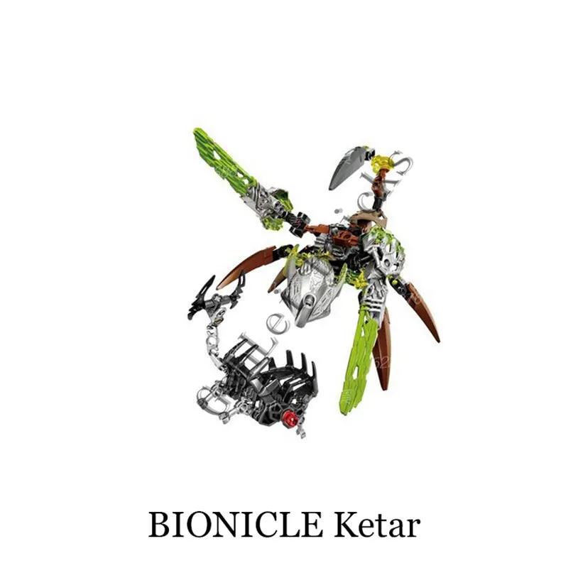 609-2 BIONICLE Mask Maker VS Skull Grinder Биохимический Воин Строительный блок Набор роботов Модель Кирпичи совместим с 70795 детские игрушки - Цвет: 609-2