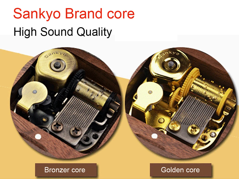 DIY резная деревянная музыкальная шкатулка как творческий (день рождения) подарок