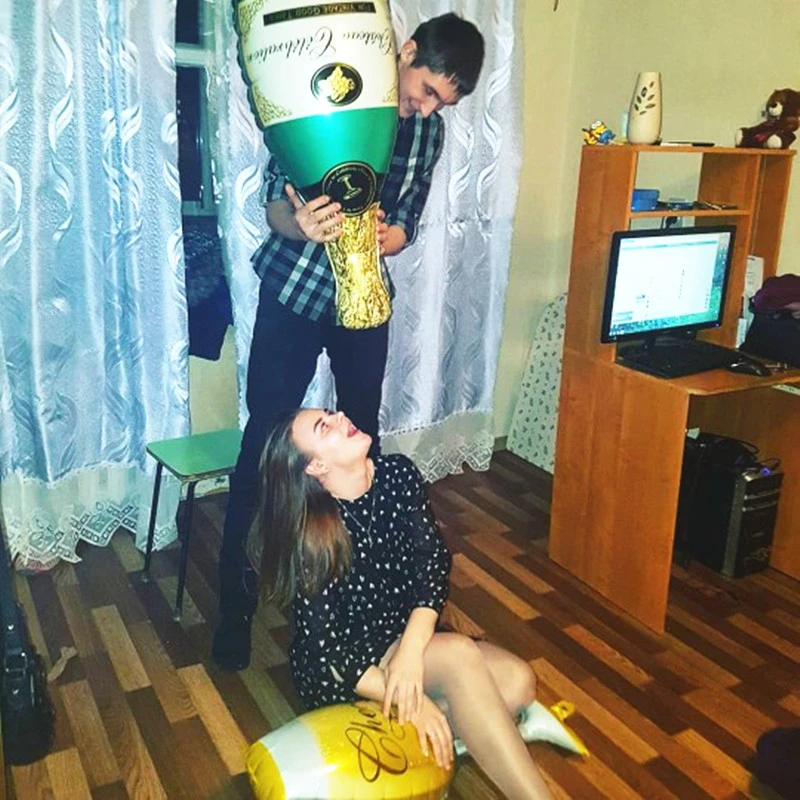 Большой Гелиевый шар шампанского Кубок шары для свадьбы и дня рождения вечерние