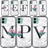 cases for apple iphone 1111 pro11 pro maxxrse 2 2020 7 876 initials name soft silicone back cover cell phone case