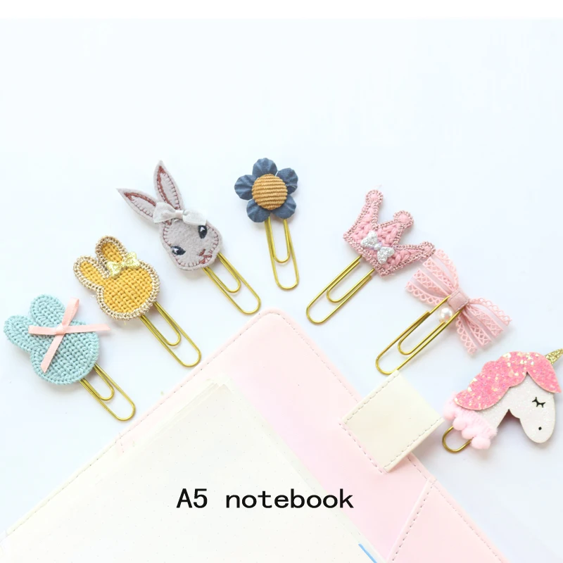 Милые милые металлические зажимы Domikee ручной работы для офиса школы индексные